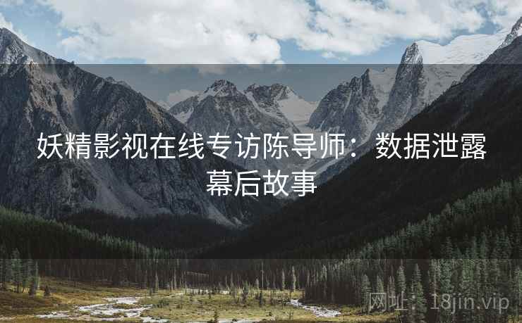 妖精影视在线专访陈导师：数据泄露幕后故事