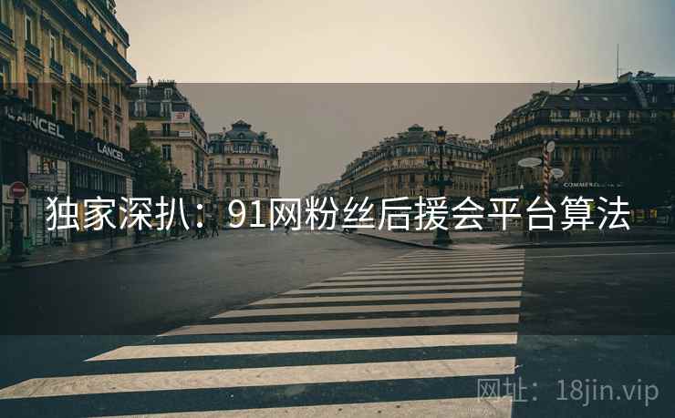 独家深扒：91网粉丝后援会平台算法