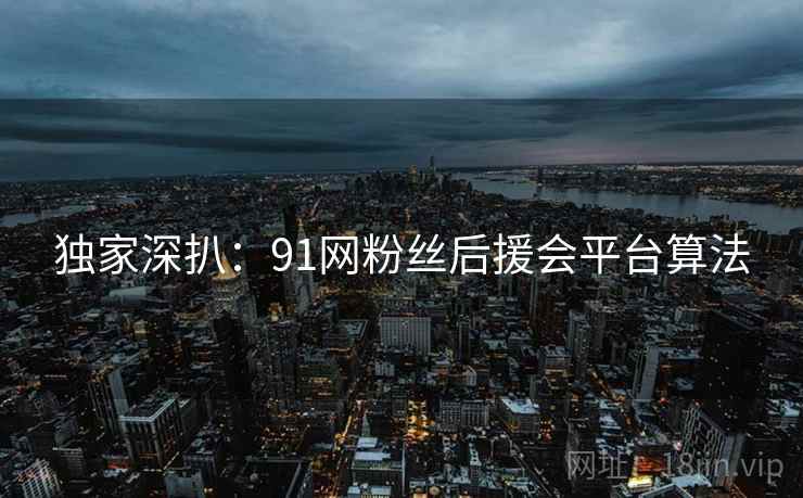 独家深扒：91网粉丝后援会平台算法